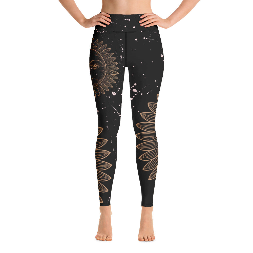 ボトムスその他 MOON PRINTED LEGGINGS Marine Serre Fuseaux Moon Printed Leggings | Black | FARFETCH